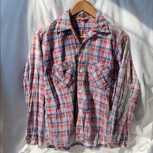 Vintage Pilgrim Plaid Button Down Shirt